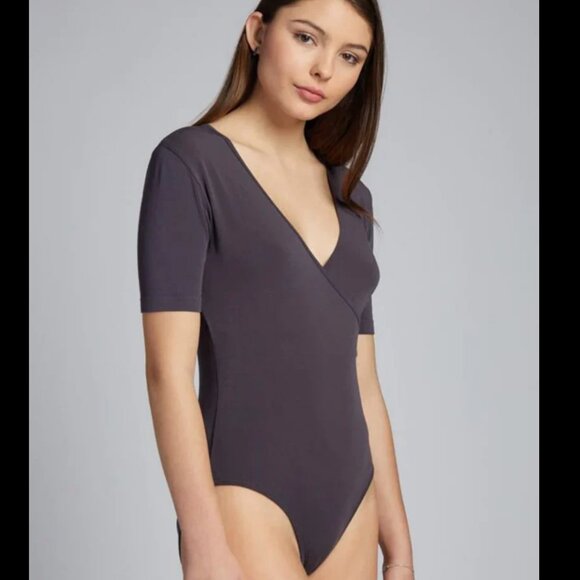 Topshop Pewter Black BodySuit - Picture 1 of 4